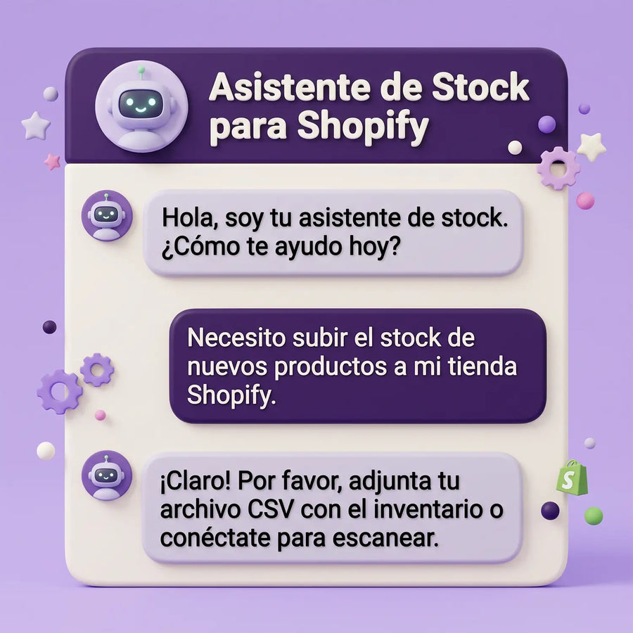 Asistente conversacional para gestión de inventario en Shopify